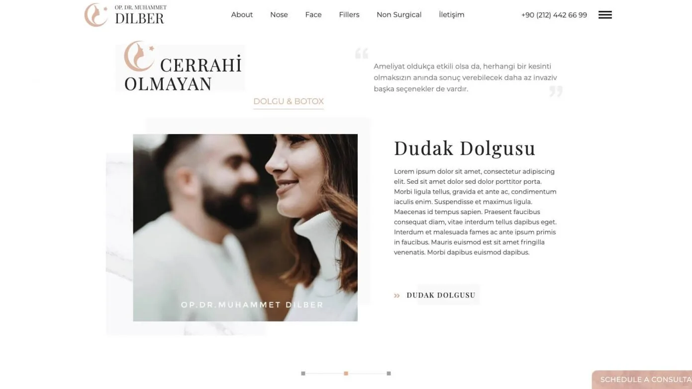 Направа на уеб сайт за доктор Мухамет Дилбер - Web Factor