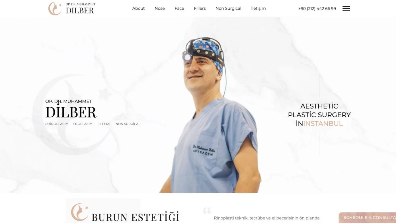 Изработка на уеб сайт за доктор Мухамет Дилбер - Web Factor