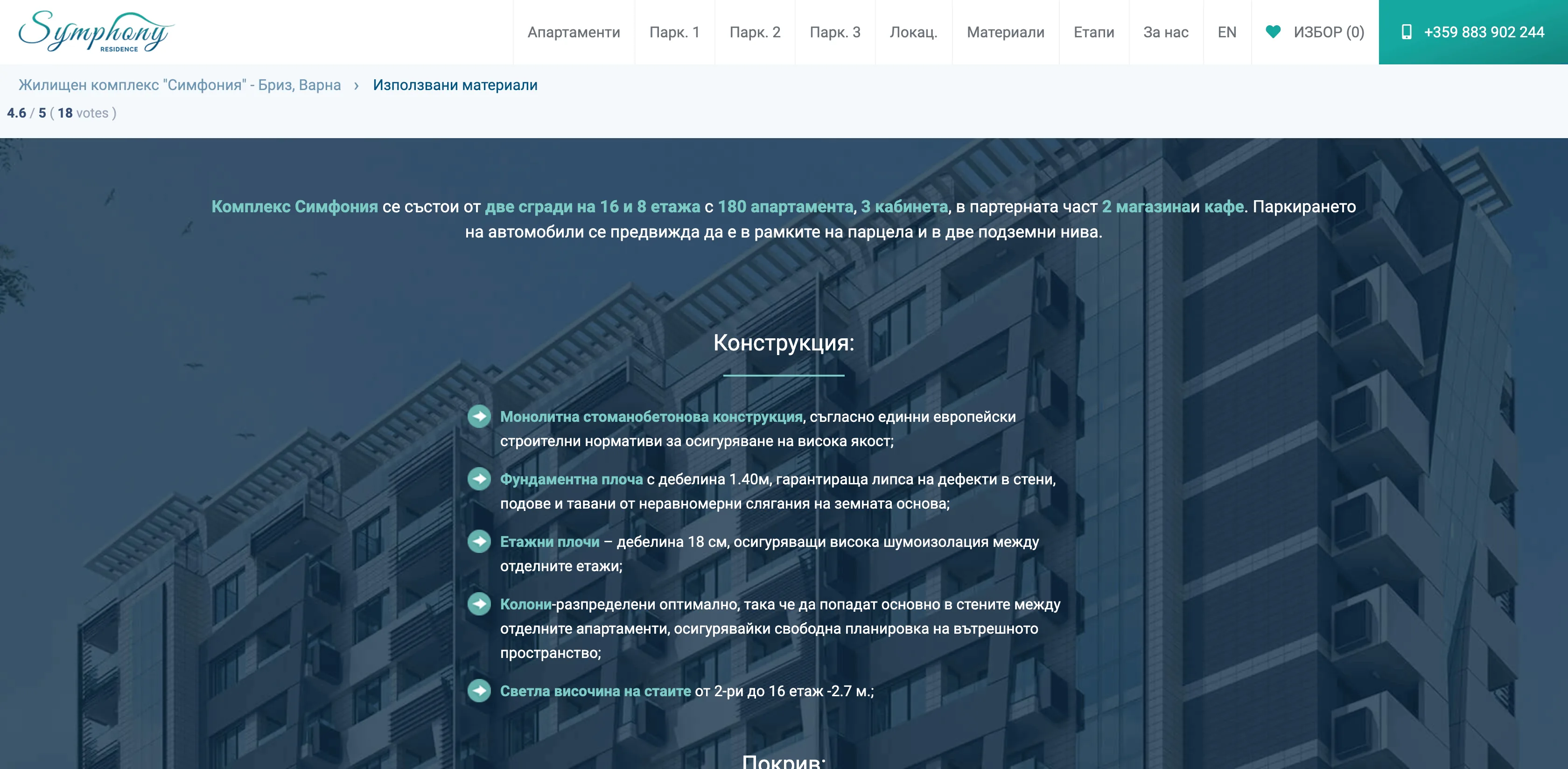 Изработка на уеб сайт Symphony - Web Factor